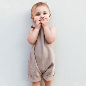 Light Khaki Baby Overall