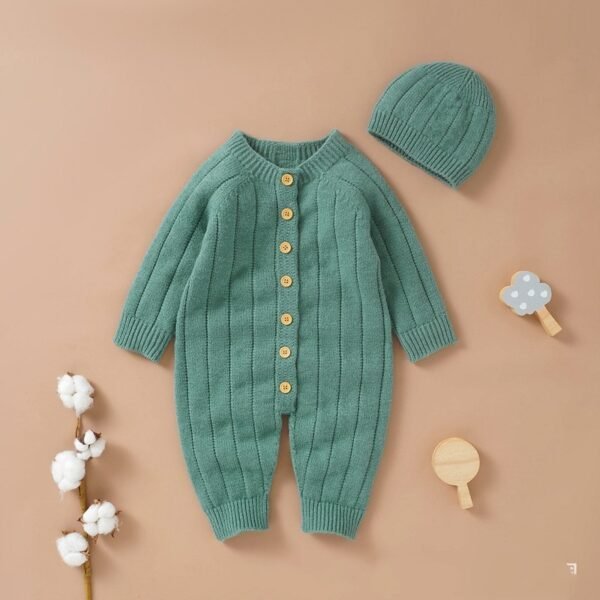 Baby knitted jumpsuit