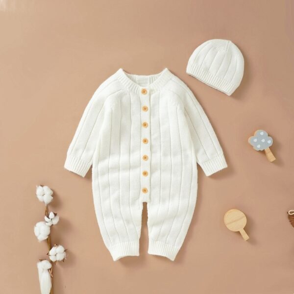 Baby knitted jumpsuit