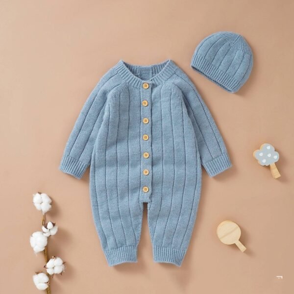 Baby knitted jumpsuit