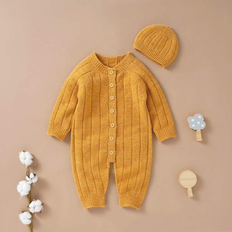 Baby knitted jumpsuit