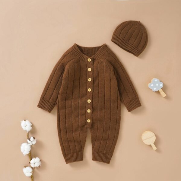 Baby knitted jumpsuit