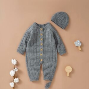 Baby knitted jumpsuit