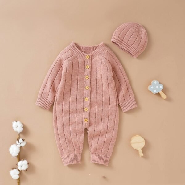 Baby knitted jumpsuit